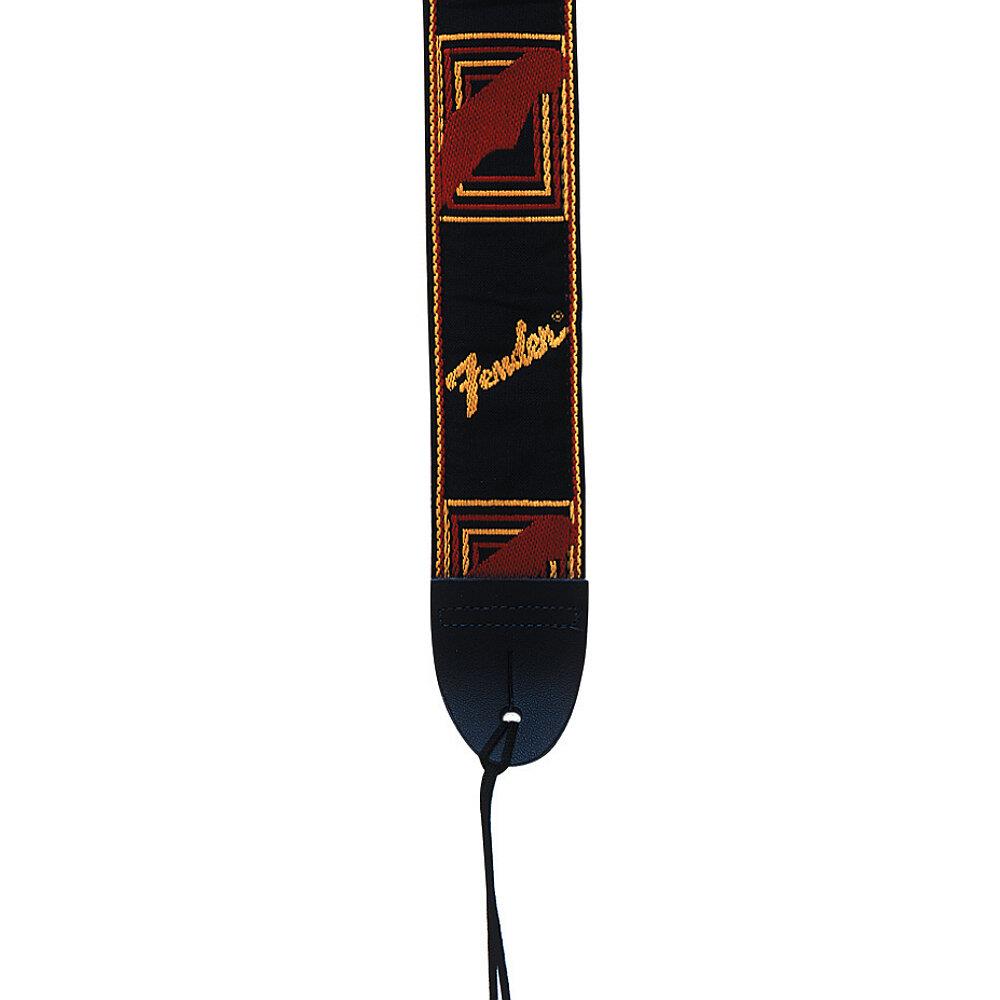 Fender Strap, Black Yellow Red