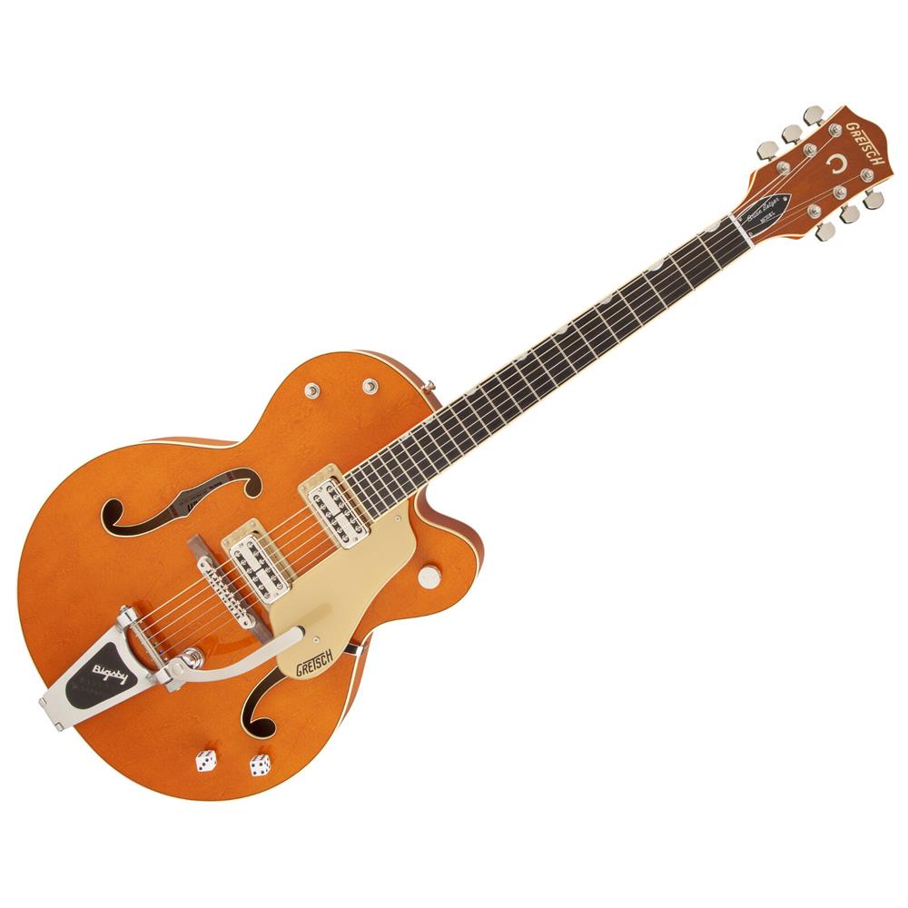 orange gretsch guitar