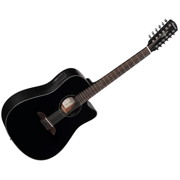 black alvarez acoustic guitar