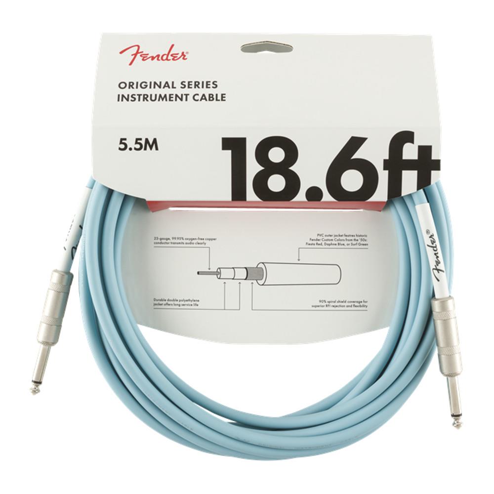 3m FENDER Original Series Instrument Cable Daphne Blue 10/'